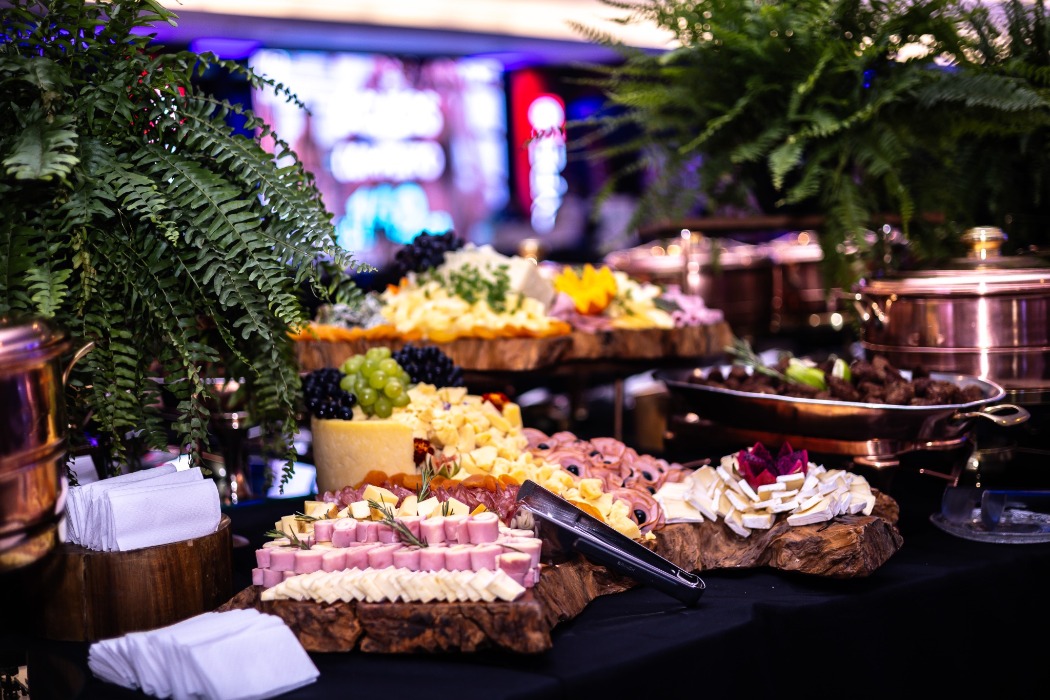 Recepção e buffet do Congresso Técnico